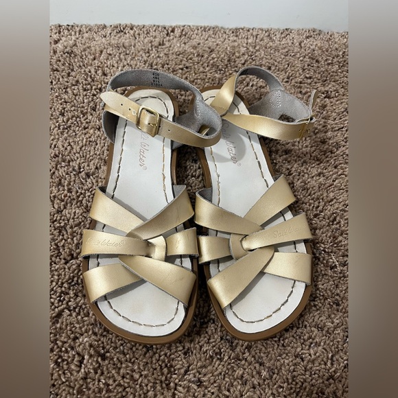 Salt Water Original Sandals Gold Women’s Size 6 - Picture 1 of 7